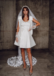 robe de mariée courte mariage civile à Toulouse 